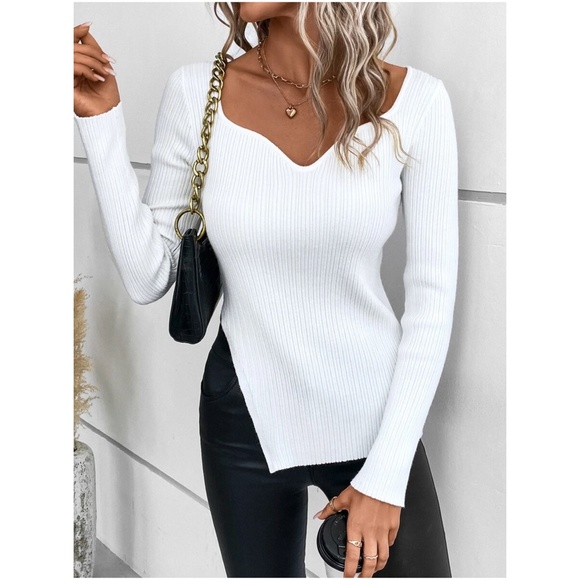 Cozy Ribbed Cable Knit Oversized Sweater Top - Picture 3 of 8